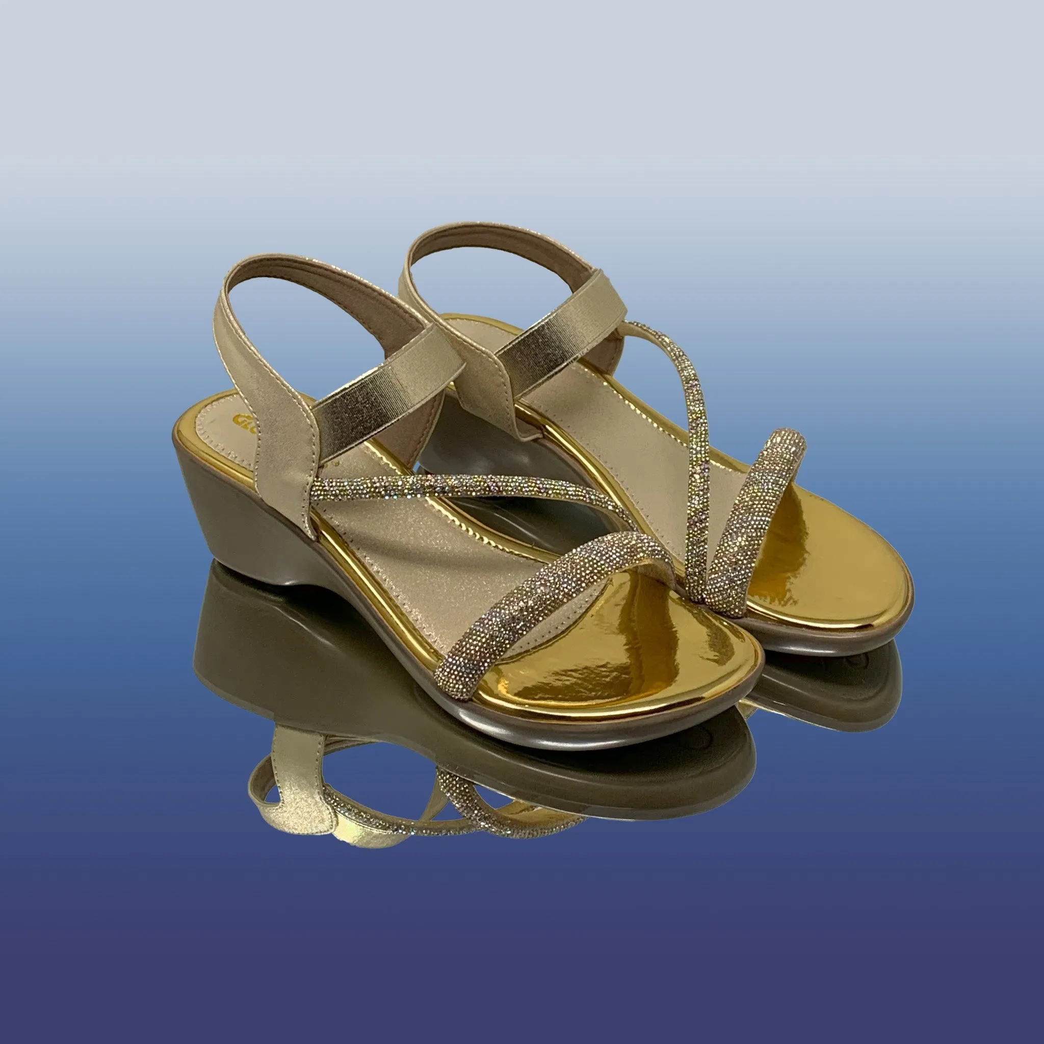 Gold Wedge Sandals ✨