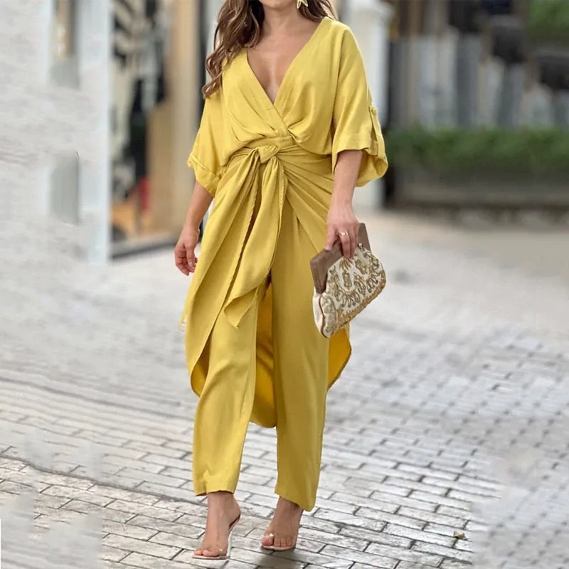 Harper - Two Piece Set with Wrap Detail
