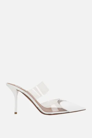 Heart Patent PVC Mules