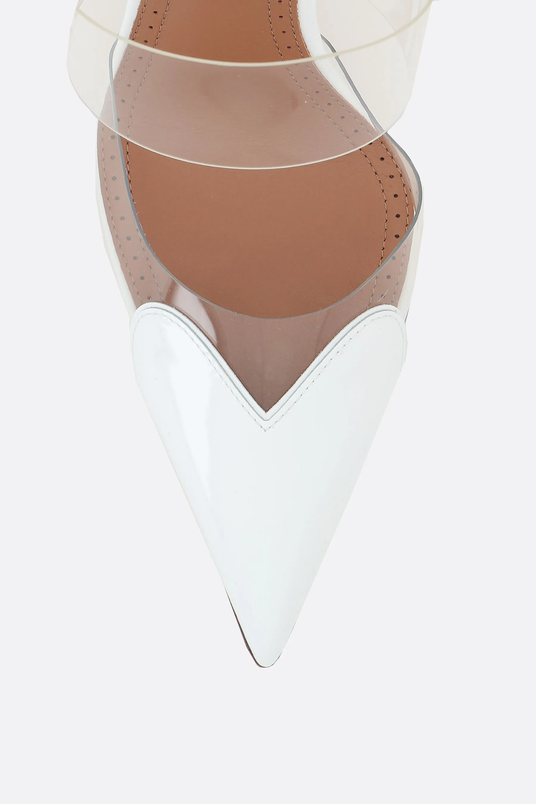 Heart Patent PVC Mules