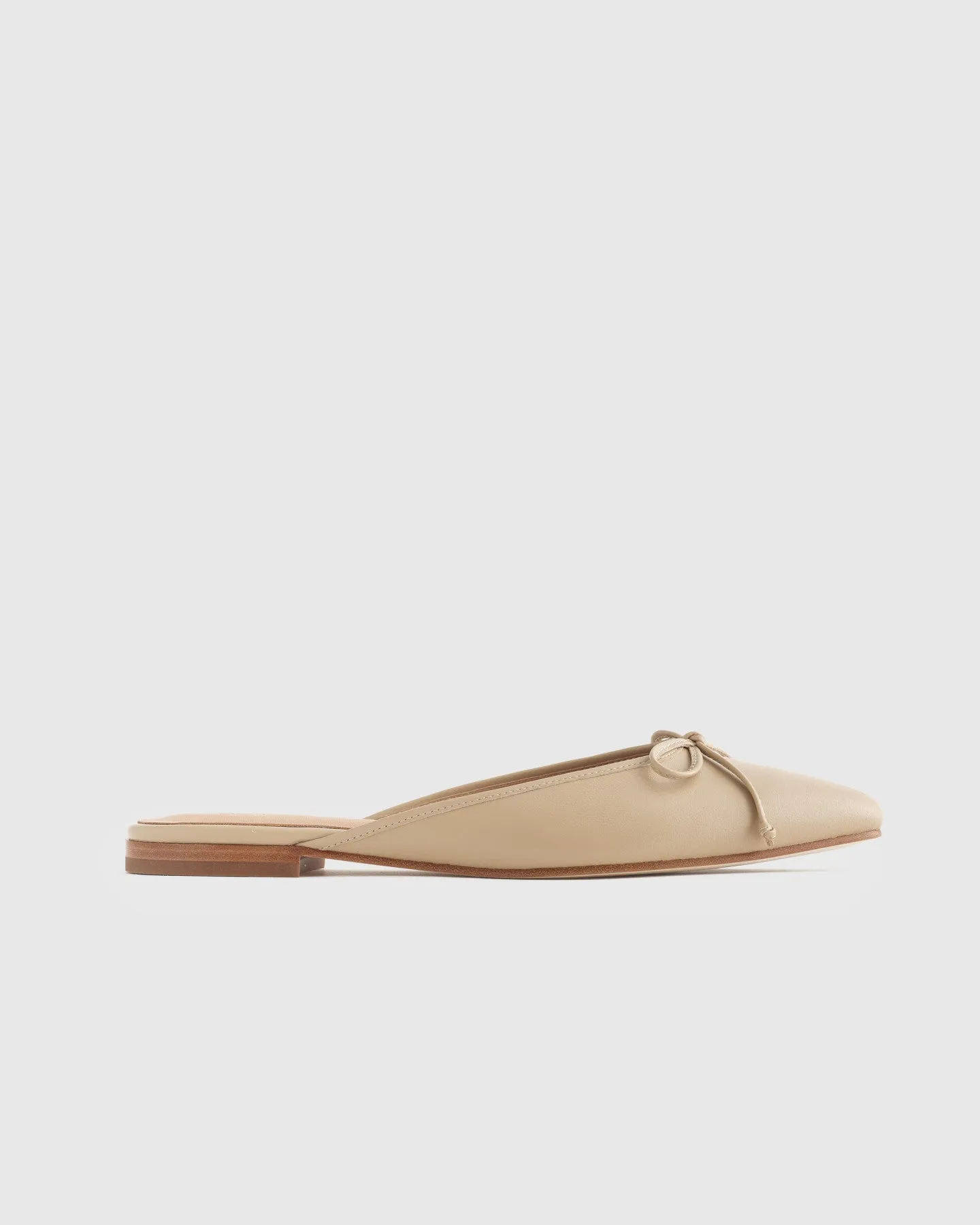 Italian Leather Pointed Mule