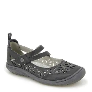 JBU Women's Bellerose Encore Mary Janes- Charcoal