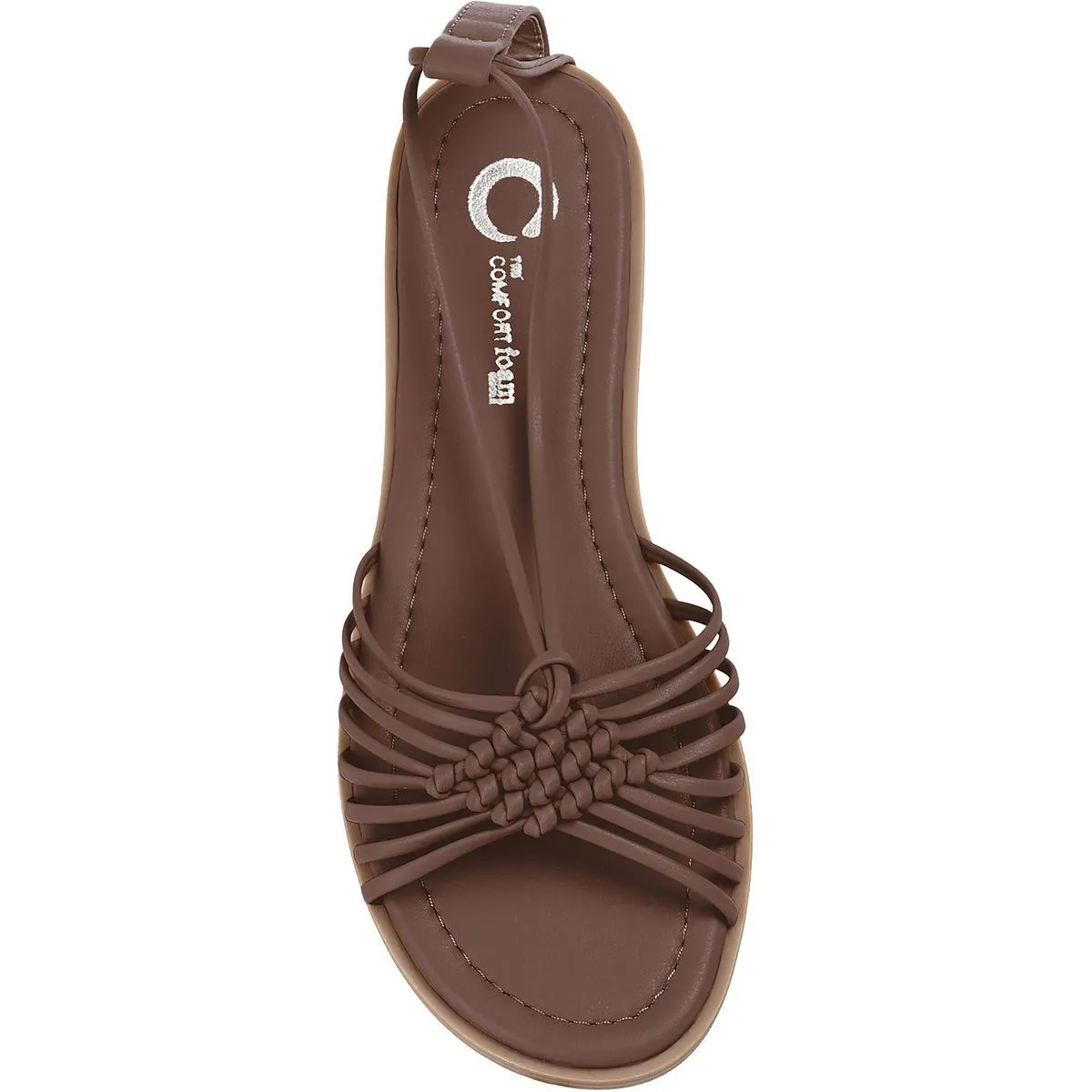 Journee Collection Womens Jess Faux Leather Ankle Tie Strappy Sandals