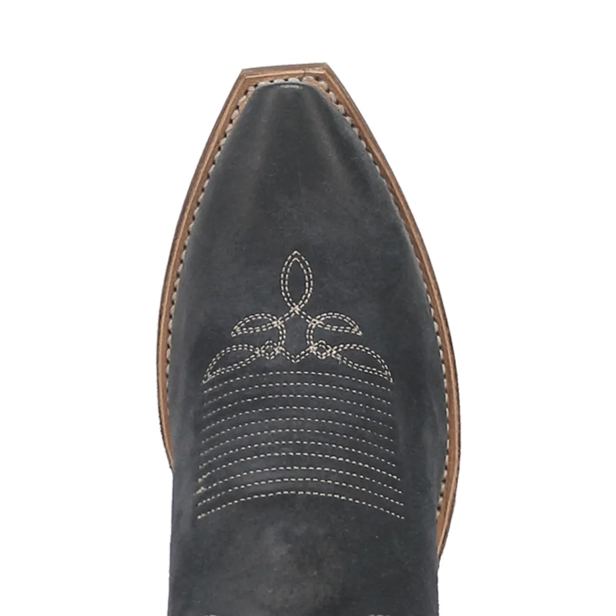 Laredo Women's Kama Snip Toe Leather Boots - Navy/Tan 20009