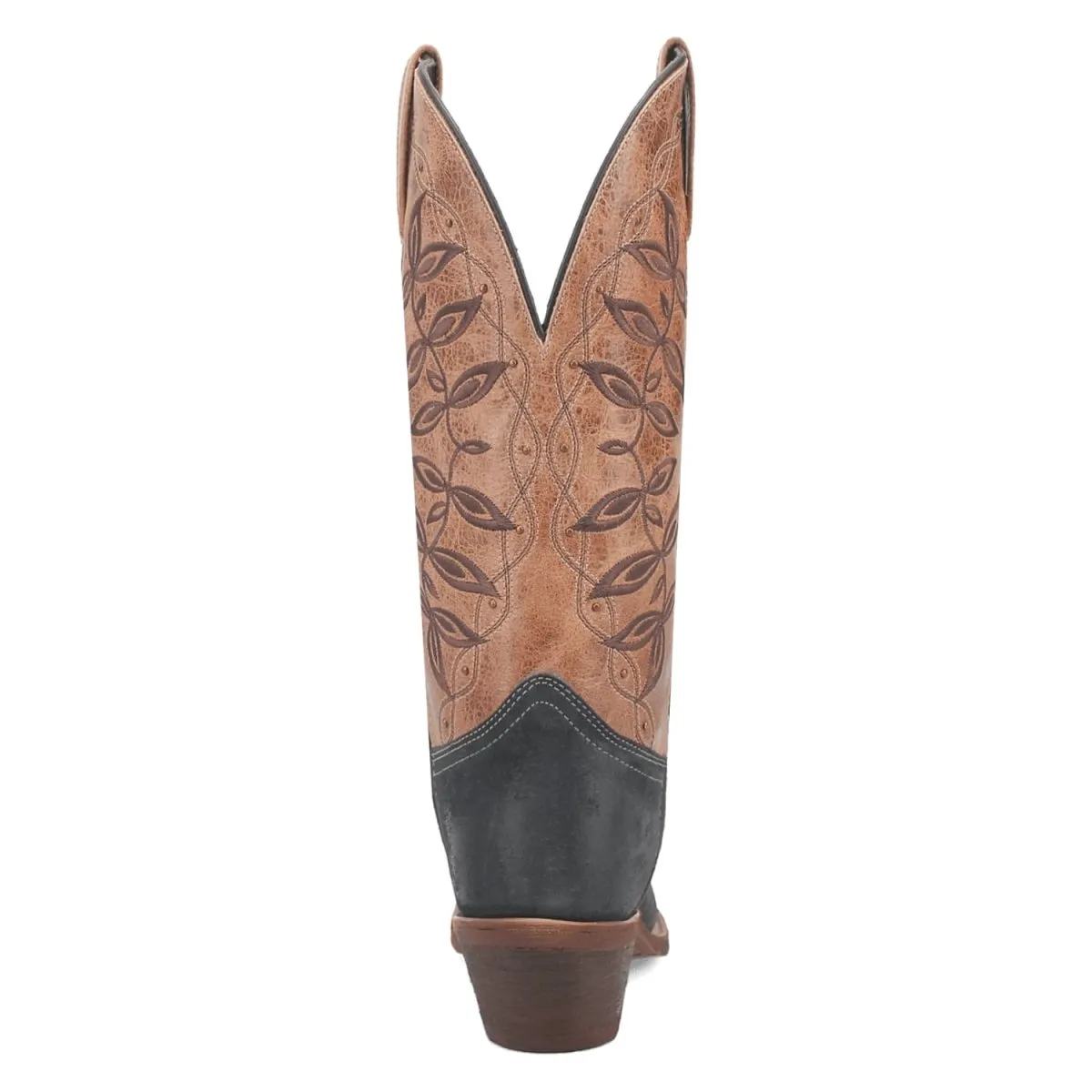 Laredo Women's Kama Snip Toe Leather Boots - Navy/Tan 20009