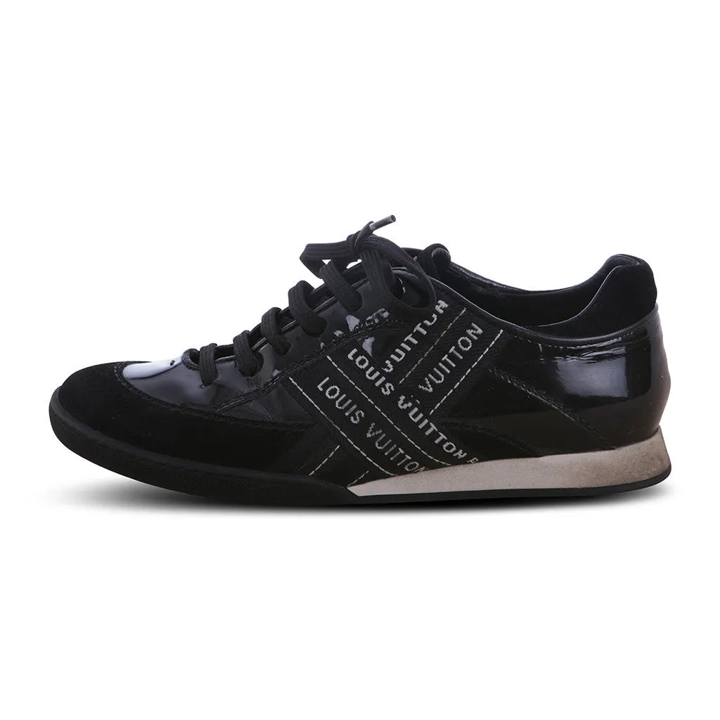 LOUIS VUITTON LEATHER SUEDE LOW-TOP SNEAKERS TRAINERS SIZE 36 LADIES