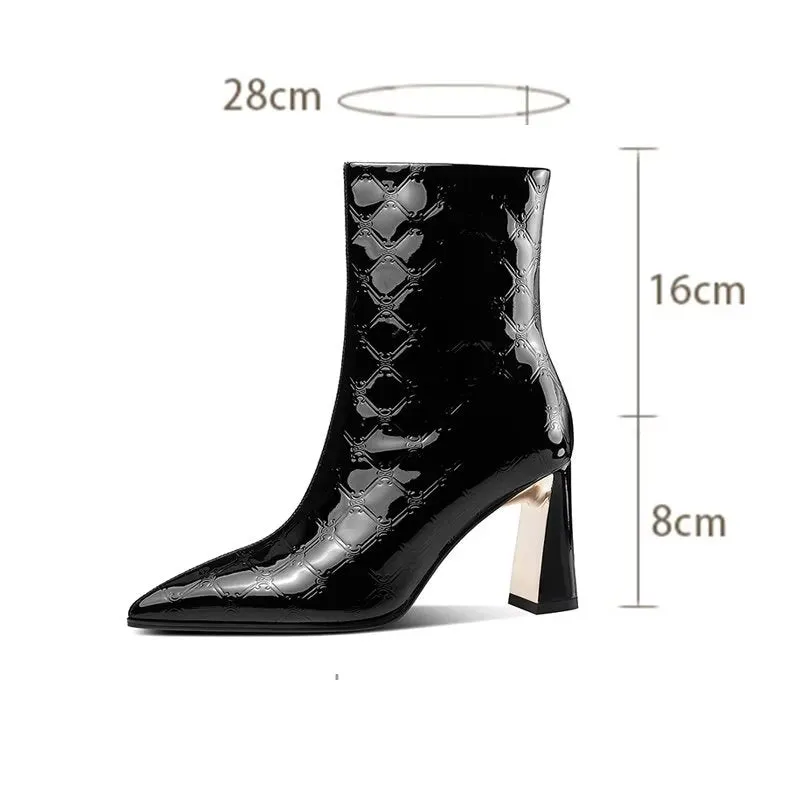 Luxe Serpatura Chic Ankle Boots