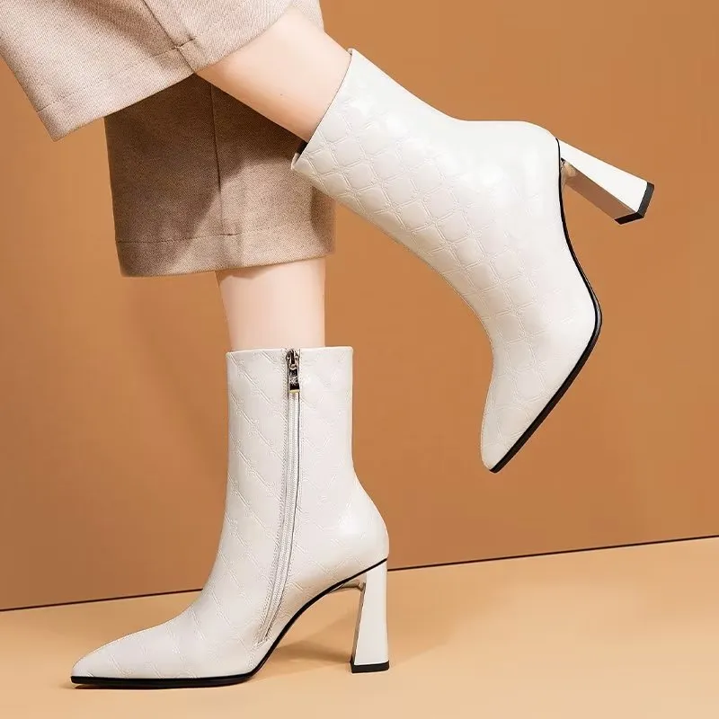 Luxe Serpatura Chic Ankle Boots