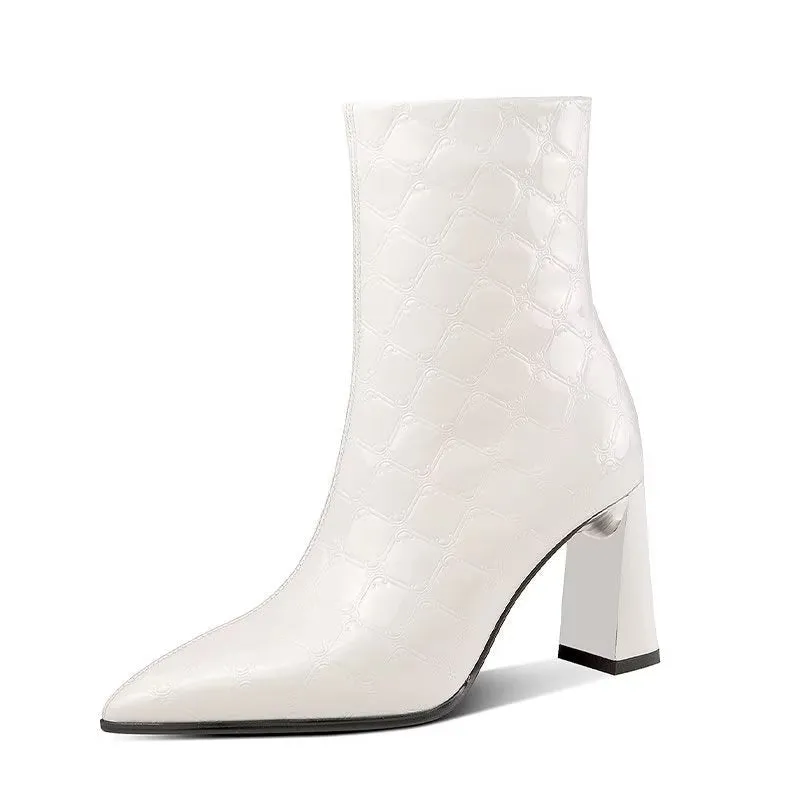 Luxe Serpatura Chic Ankle Boots