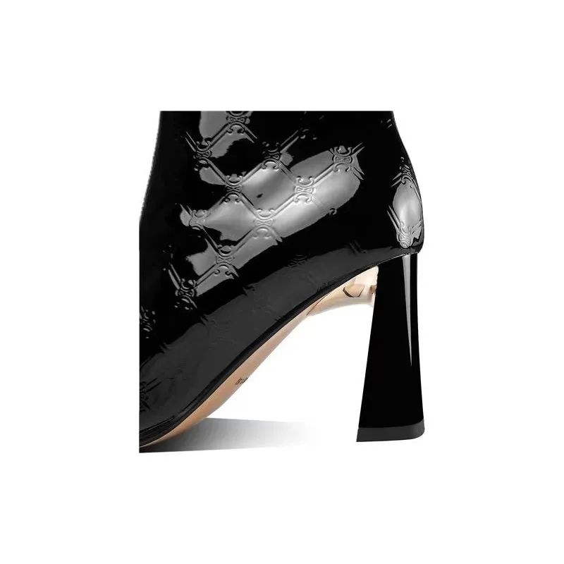 Luxe Serpatura Chic Ankle Boots