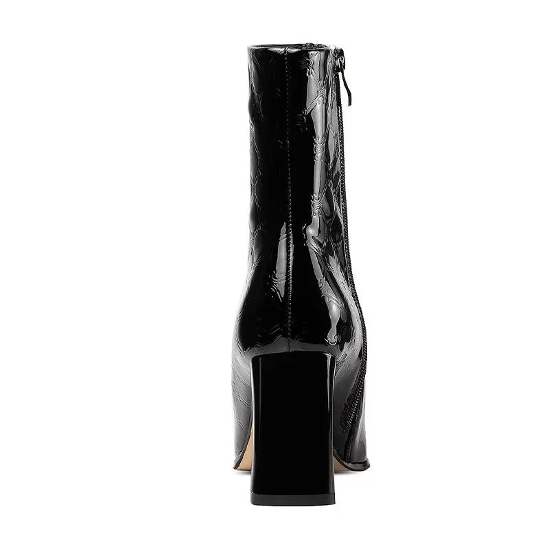 Luxe Serpatura Chic Ankle Boots