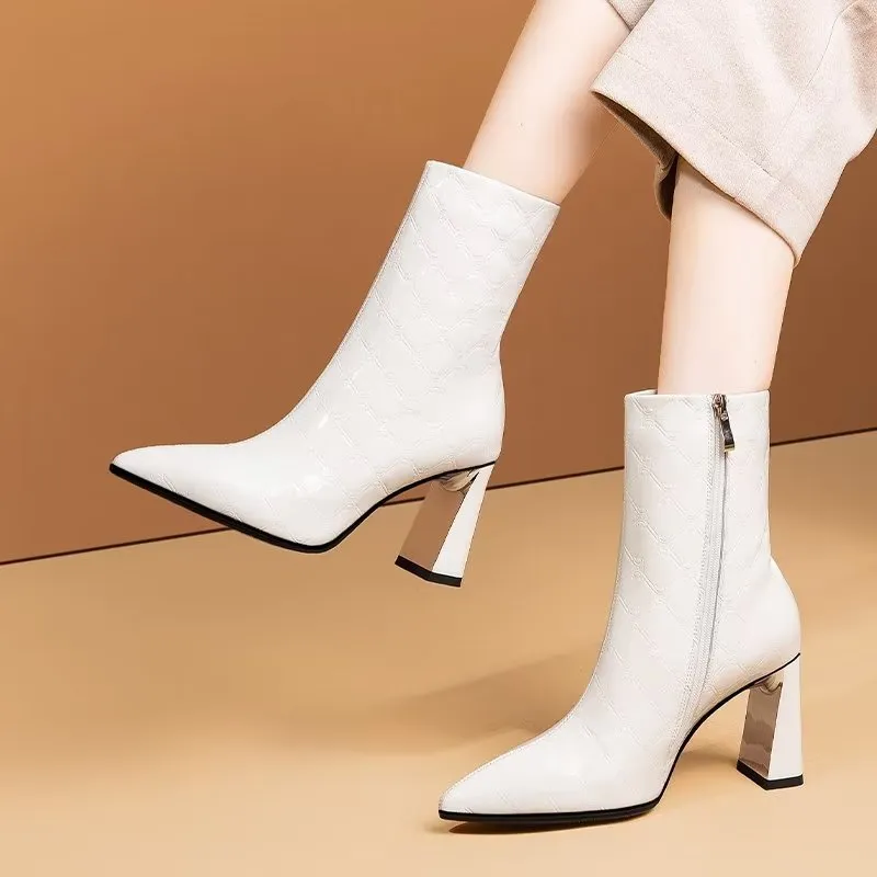 Luxe Serpatura Chic Ankle Boots