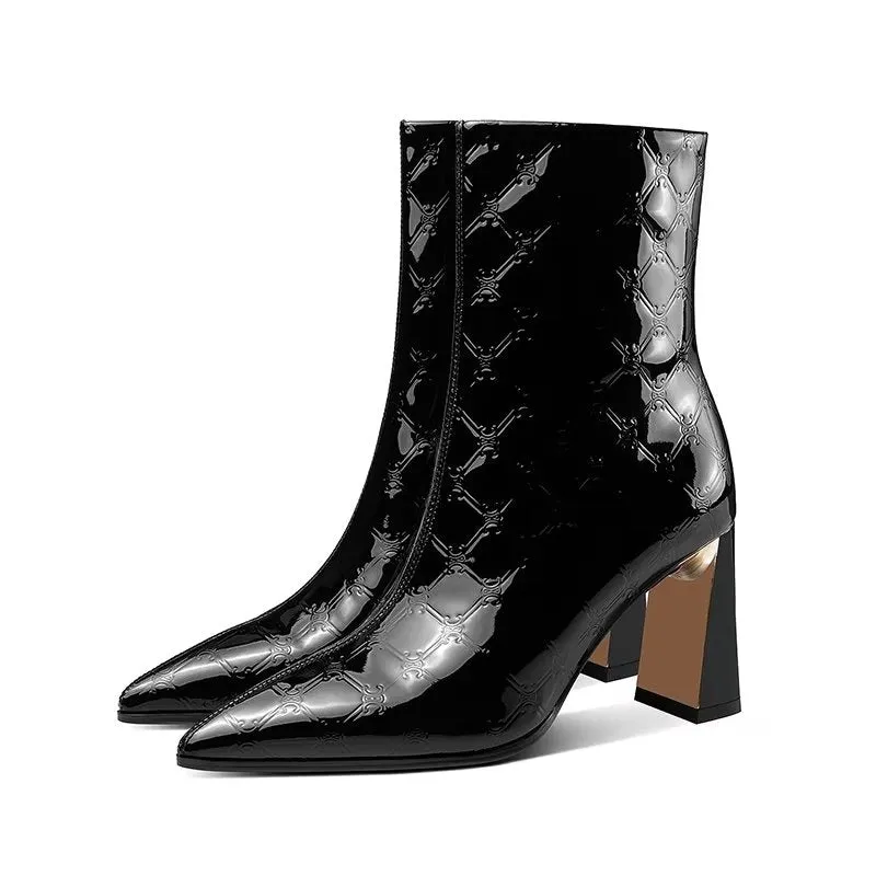 Luxe Serpatura Chic Ankle Boots
