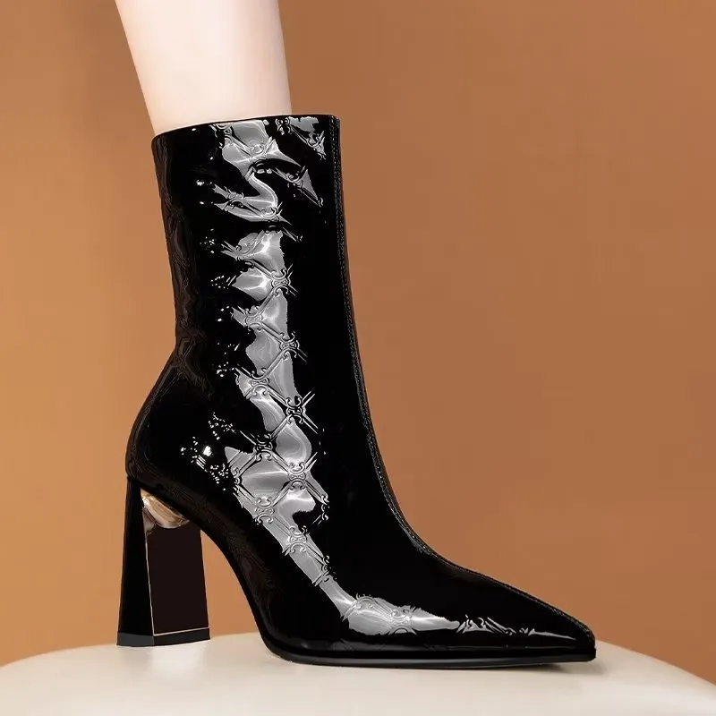 Luxe Serpatura Chic Ankle Boots