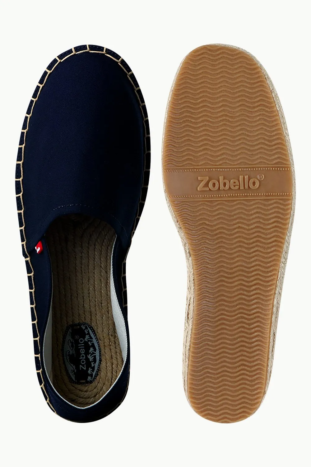 Men's Navy Canvas Basque Espadrilles