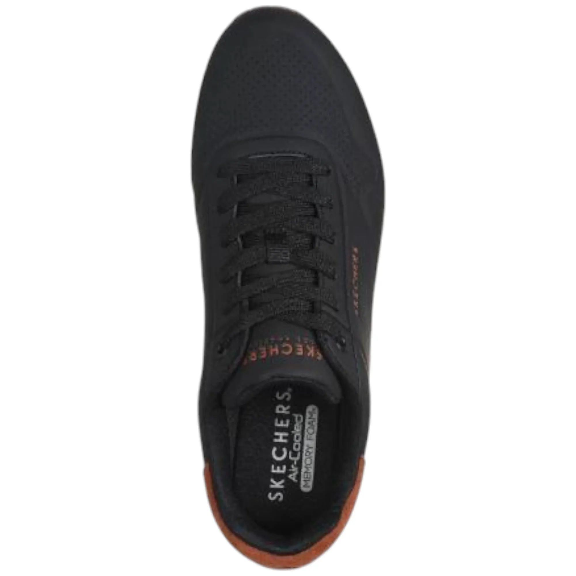 Mens Skechers Uno - Suited On Air Shoes Black