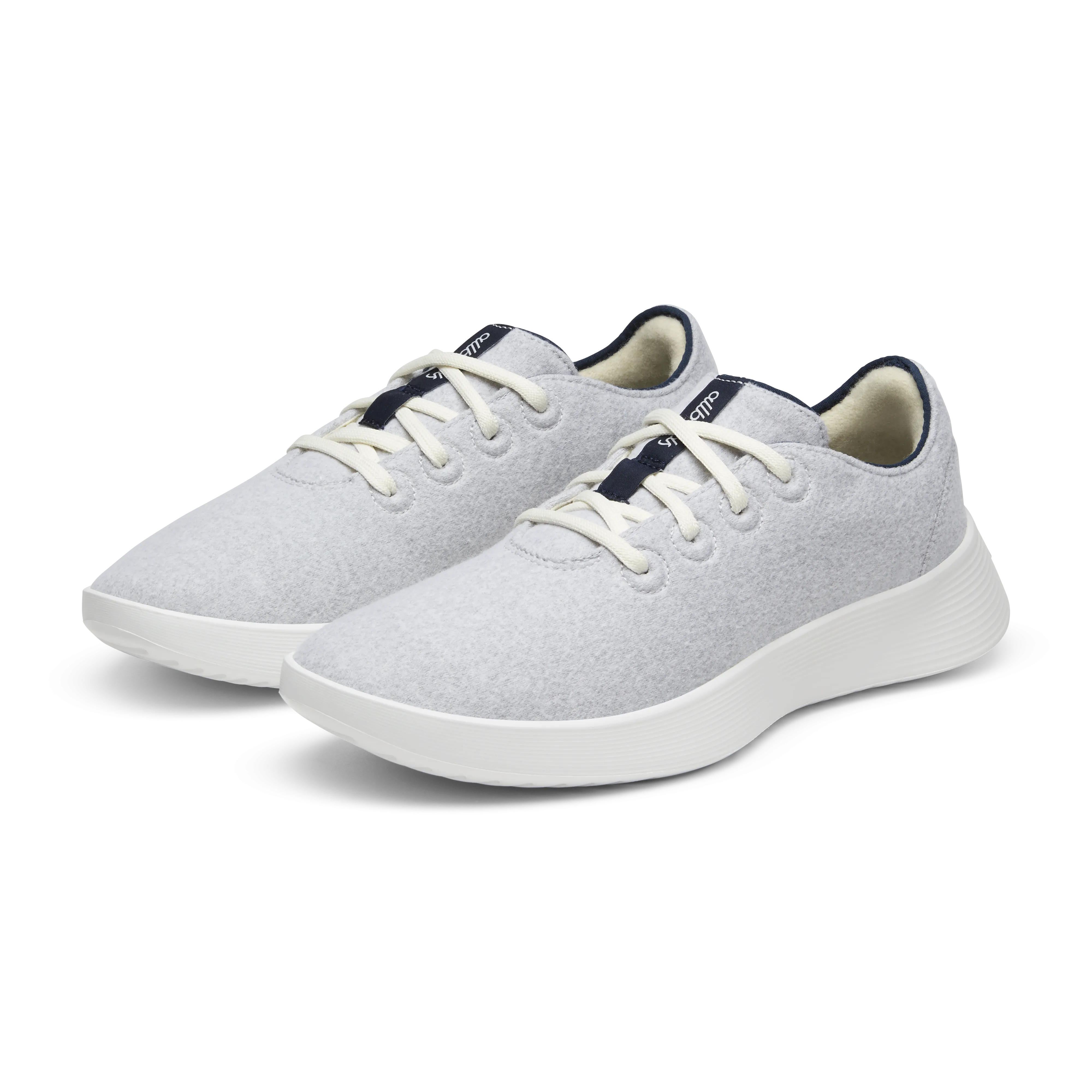 Men's Wool Runner Go - Light Grey/True Navy (Blizzard Sole)