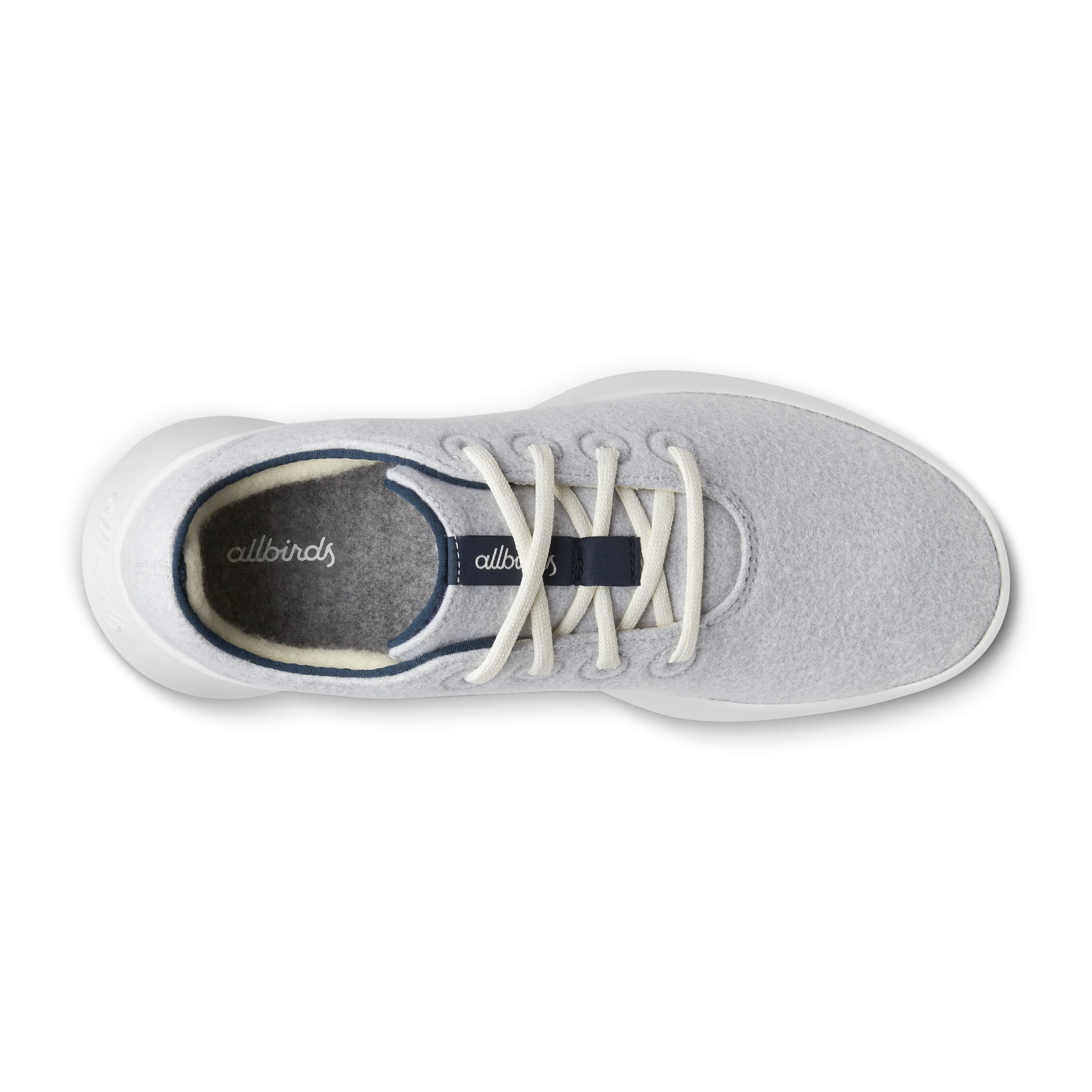 Men's Wool Runner Go - Light Grey/True Navy (Blizzard Sole)