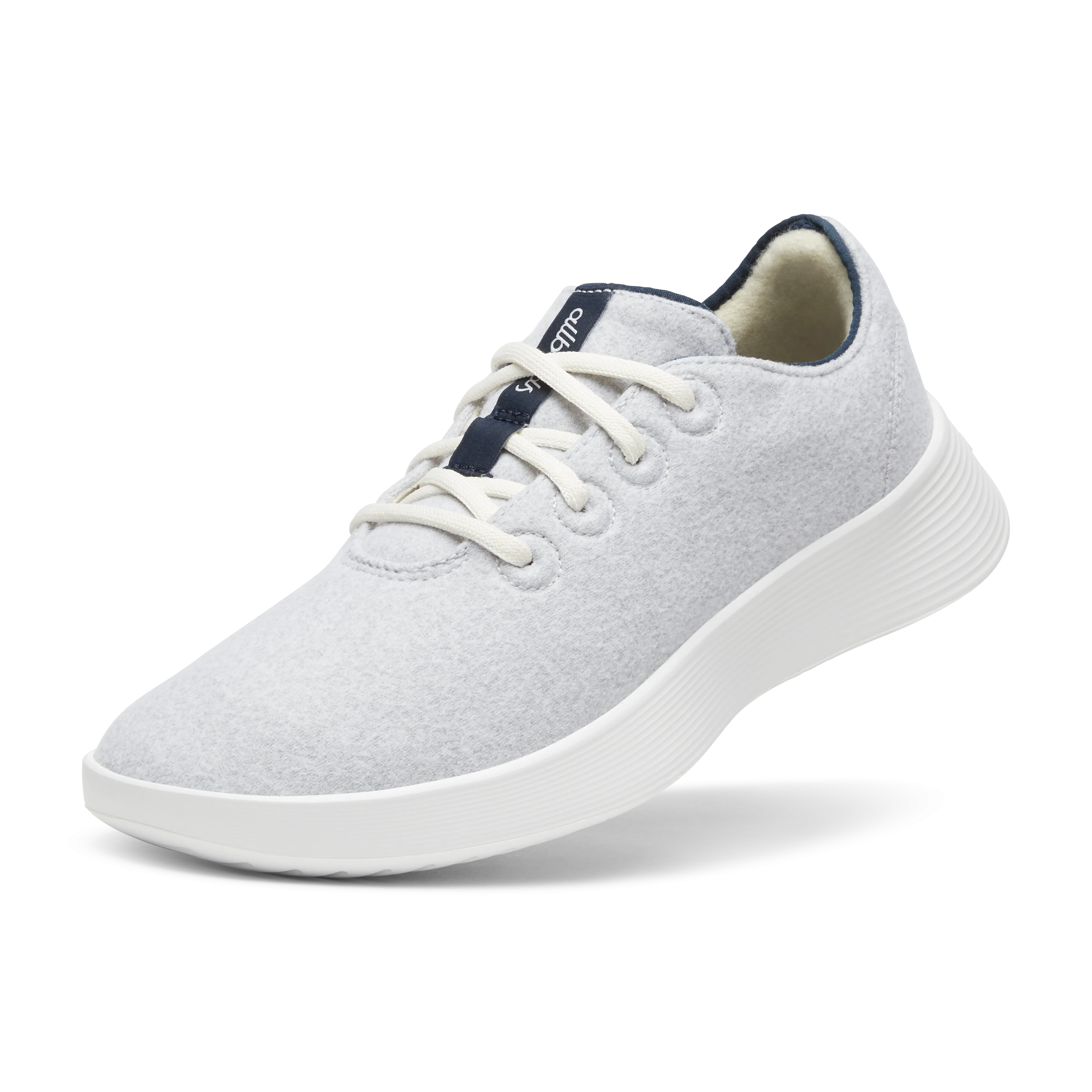 Men's Wool Runner Go - Light Grey/True Navy (Blizzard Sole)