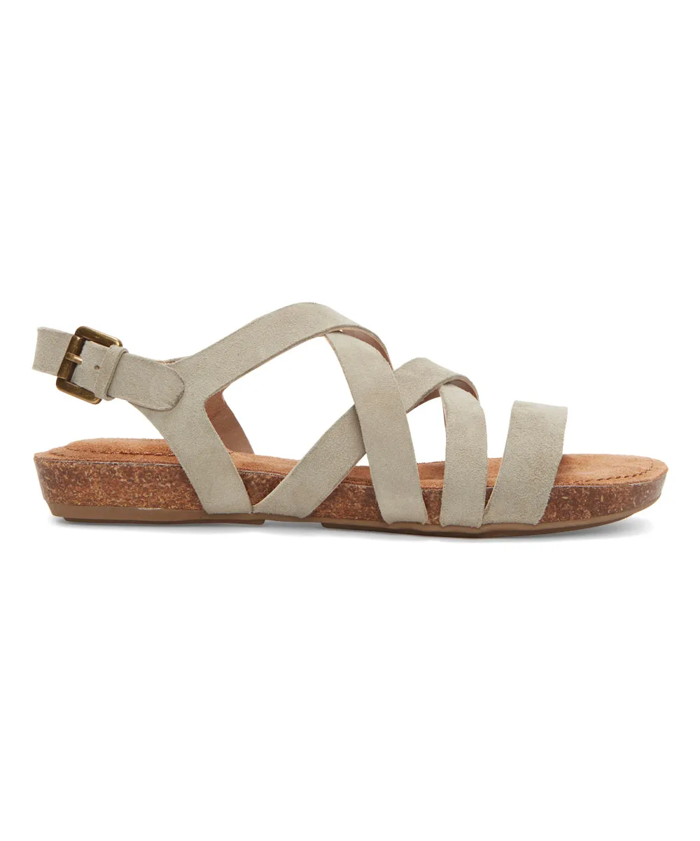 Nickie Stone Adam Tucker Leather Flat Sandal