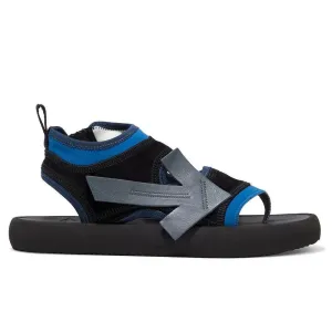 Off-White Chic Neoprene and Suede Sandalerin Blue