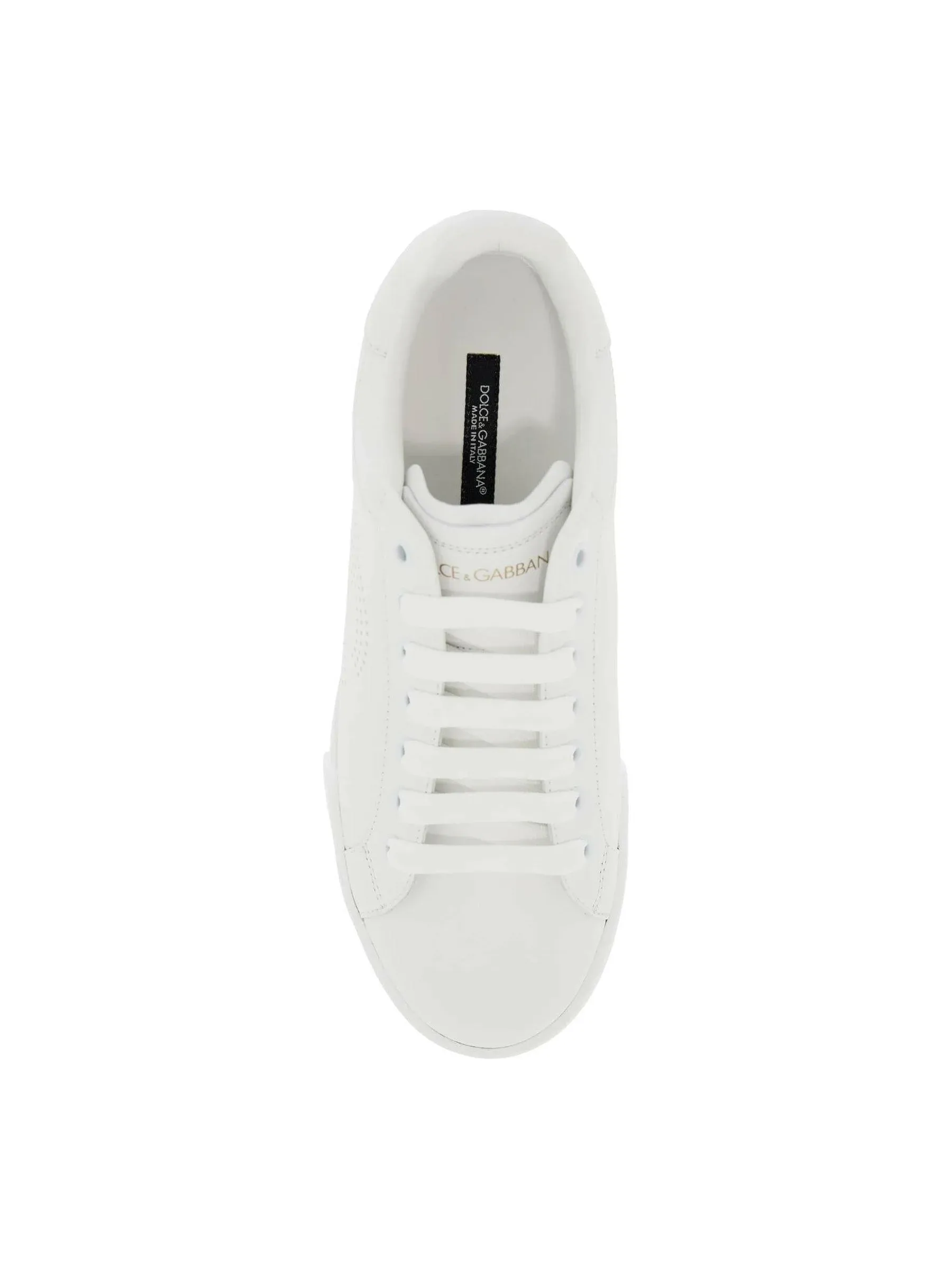 Portofino Perforated Leather Sneakers