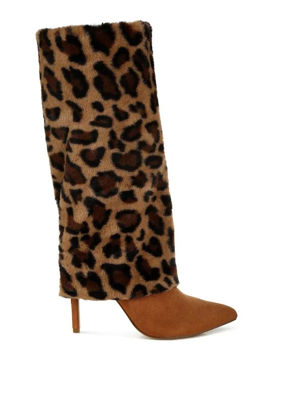 Purrfect Fold-Over High Heel Boots