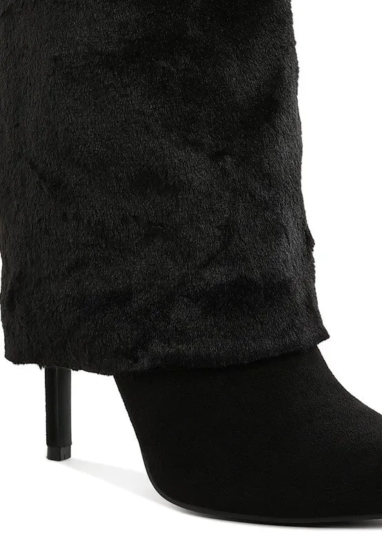 Purrfect Fold-Over High Heel Boots