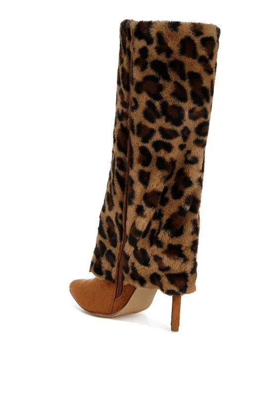 Purrfect Fold-Over High Heel Boots