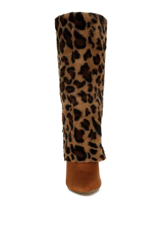 Purrfect Fold-Over High Heel Boots