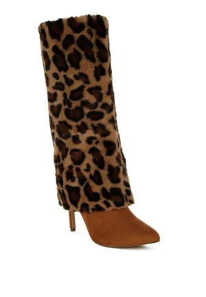 Purrfect Fold-Over High Heel Boots