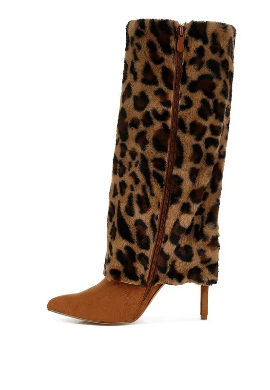 Purrfect Fold-Over High Heel Boots