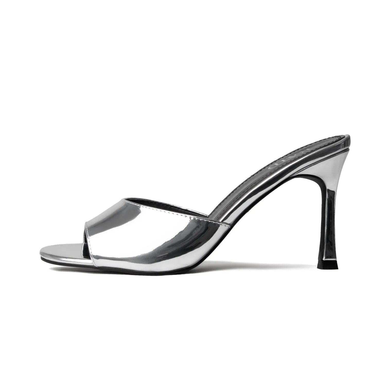 RAID Clarisse Heeled Mules in Silver
