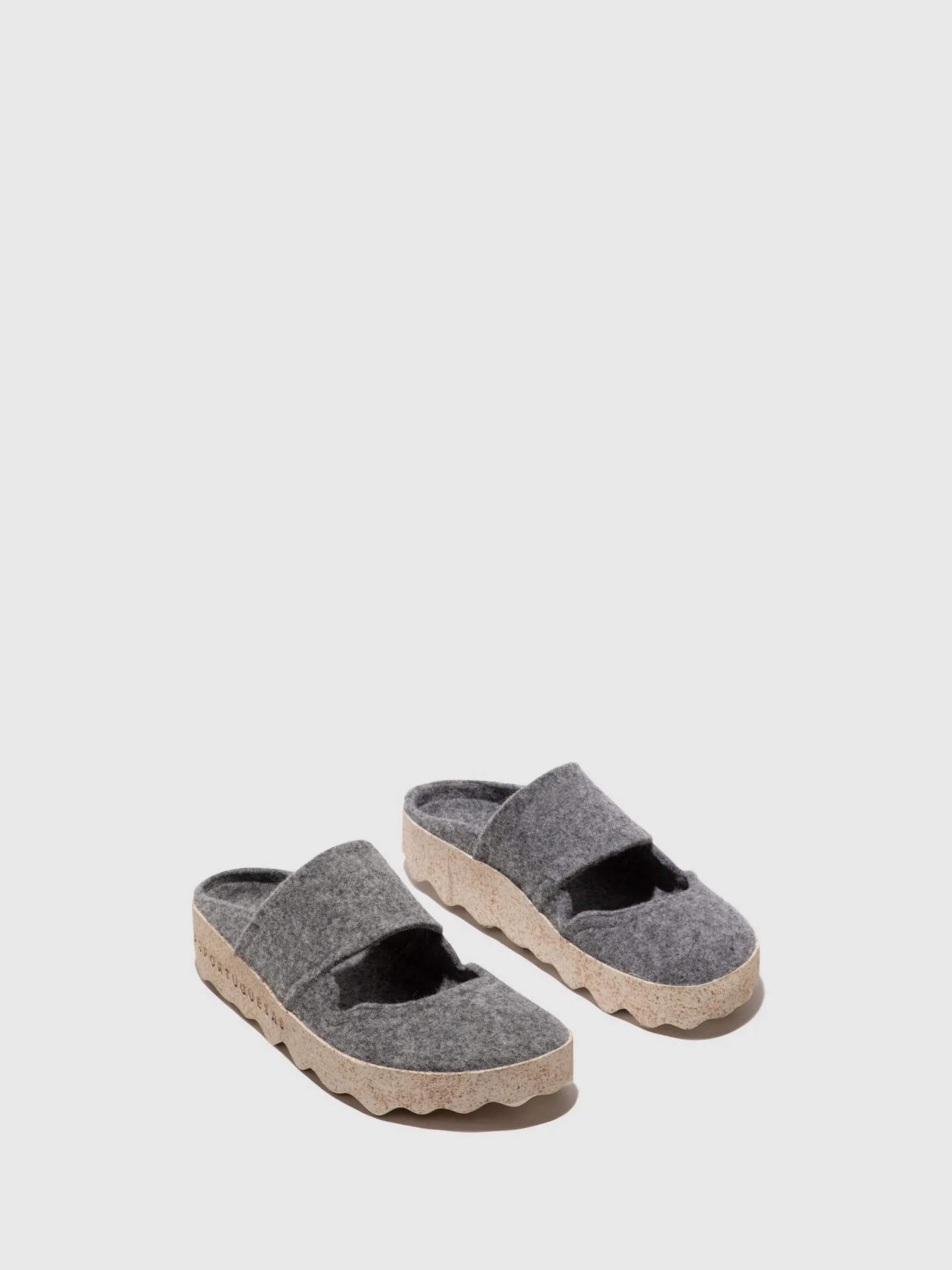 Round Toe Mules CANU CONCRETE