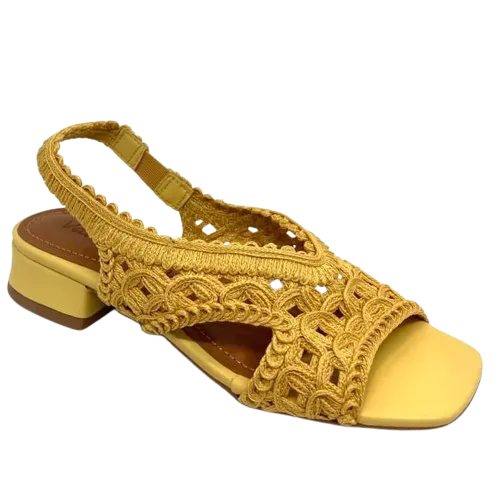Valerio Conte Salto sandal  -  Mustard