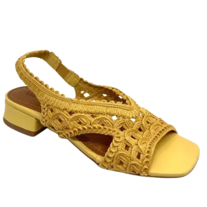 Valerio Conte Salto sandal  -  Mustard