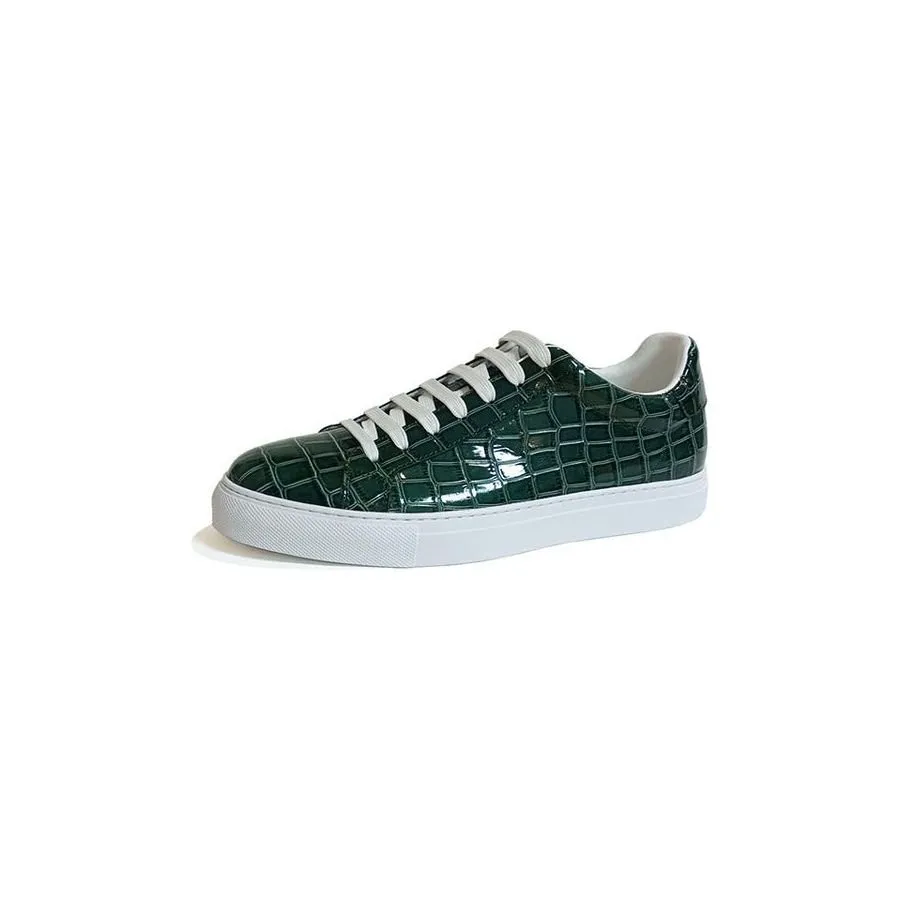 Veltique Crocodile Lace Sneakers