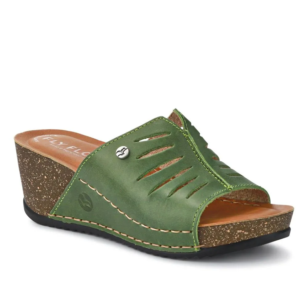 Wide Fit Wedge Sandals - FLY37057 / 323 225