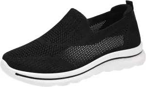 Women's Slip on Walking Shoes Memory Foam Non Slip Comfortable Running Shoes Breathable Gym Workout Shoes Ladies 2024 Fashion Sneakers