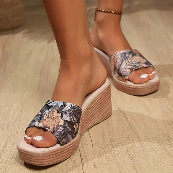Women's Thick-Soled Wedge-Heeled Comfortable Sandals 73791413C